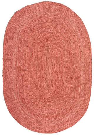 Rug Culture RUGS Bondi Terracotta Oval Jute Rug