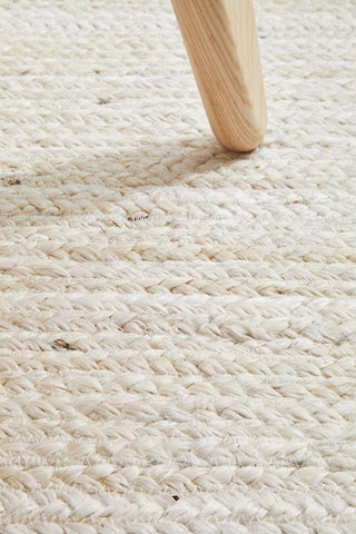 Rug Culture RUGS Bondi White Jute Rug