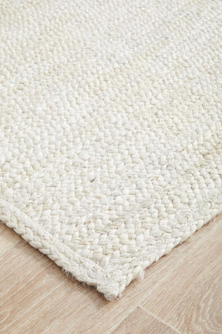 Rug Culture RUGS Bondi White Jute Runner