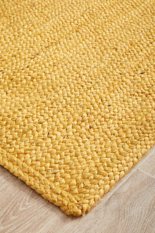 Rug Culture RUGS Bondi Yellow Jute Runner