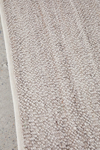 RUG CULTURE RUGS Boucle Natural Wool Rug