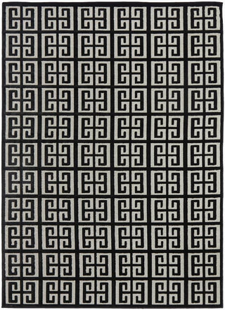 RUG CULTURE RUGS Brenda Black & Gold Geometric Rug