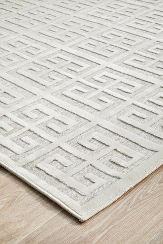 RUG CULTURE RUGS Brenda Natural White Geometric Rug