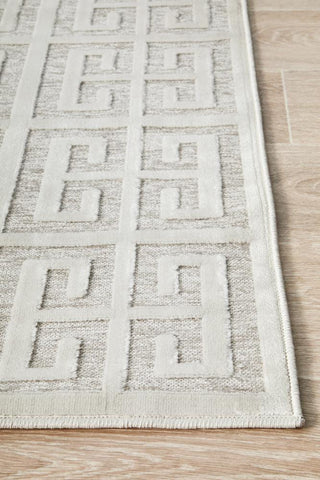 RUG CULTURE RUGS Brenda Natural White Geometric Rug