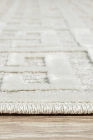 RUG CULTURE RUGS Brenda Natural White Geometric Rug