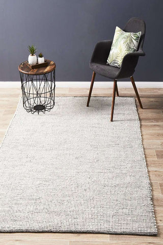 Rug Culture RUGS Brooklyn Black Wool Rug