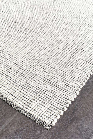 Rug Culture RUGS Brooklyn Black Wool Rug