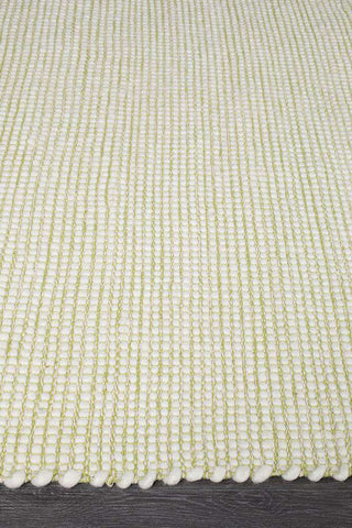 Rug Culture RUGS Brooklyn Lime Green Wool Rug