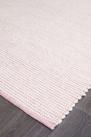 Rug Culture RUGS Brooklyn Pink Wool Rug