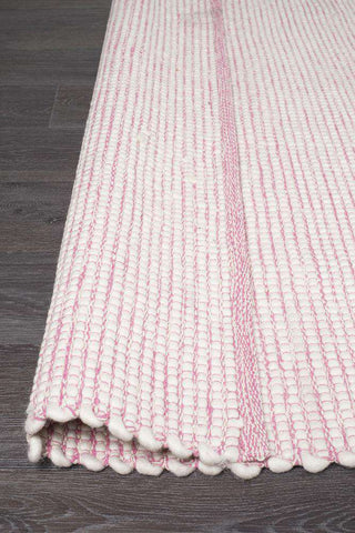 Rug Culture RUGS Brooklyn Pink Wool Rug