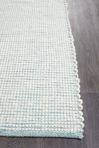 Rug Culture RUGS Brooklyn Turquoise Blue Wool Rug