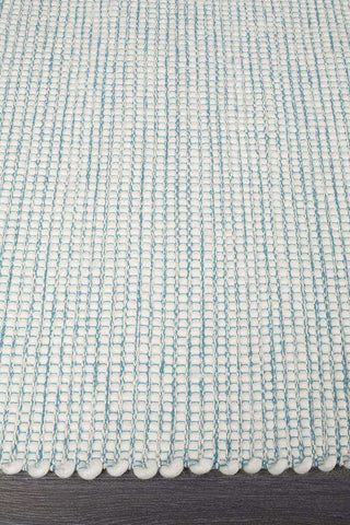 Rug Culture RUGS Brooklyn Turquoise Blue Wool Rug