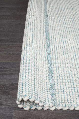 Rug Culture RUGS Brooklyn Turquoise Blue Wool Rug