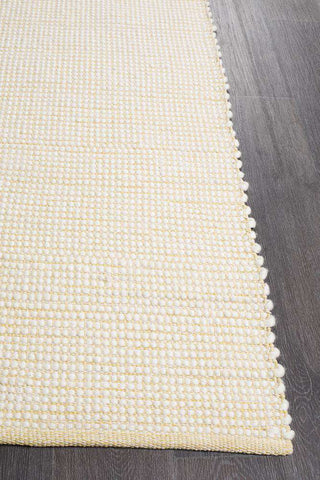 Rug Culture RUGS Brooklyn Yellow Wool Rug