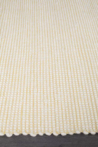 Rug Culture RUGS Brooklyn Yellow Wool Rug