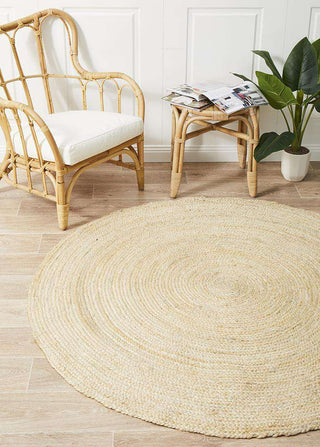 Rug Culture RUGS Burleigh Bleached Jute Round Rug