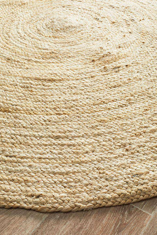 Rug Culture RUGS Burleigh Bleached Jute Round Rug