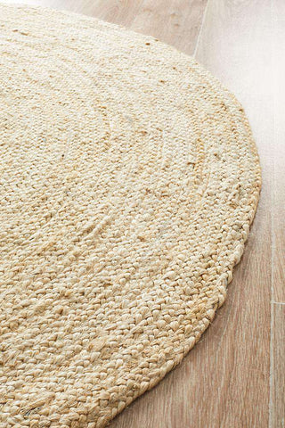 Rug Culture RUGS Burleigh Bleached Jute Round Rug