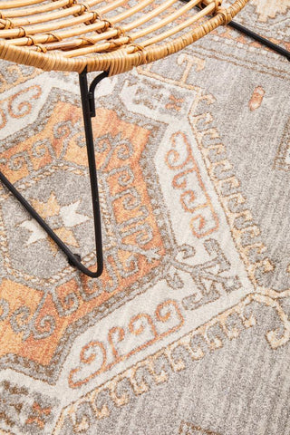 RUG CULTURE RUGS Caitlen Grey Aztec Rug