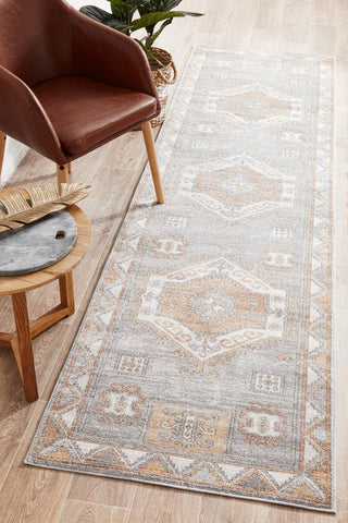 RUG CULTURE RUGS Caitlen Grey Aztec Runner