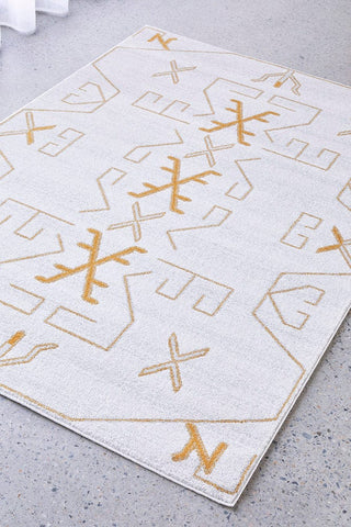 RUG CULTURE RUGS Cala Gold Geometric Rug