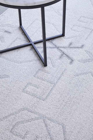 RUG CULTURE RUGS Cala Grey Geometric Rug