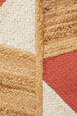 Rug Culture RUGS Calypso Coral & Natural Jute Rug