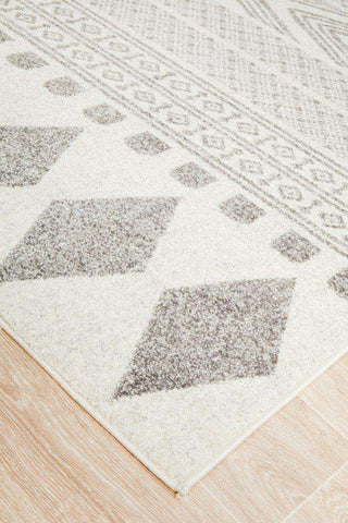 Rug Culture RUGS Caudelie Grey & White Modern Rug