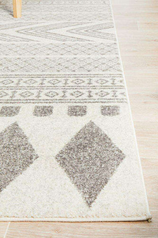 Rug Culture RUGS Caudelie Grey & White Modern Rug