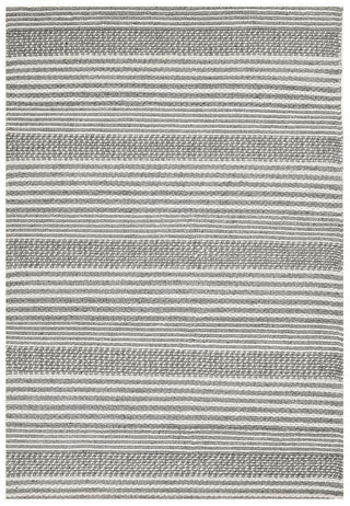 Rug Culture RUGS Celena Grey Stripe Braided Wool Rug