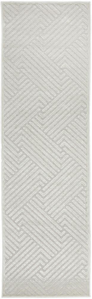 RUG CULTURE RUGS Cindy Natural White Geometric Runner