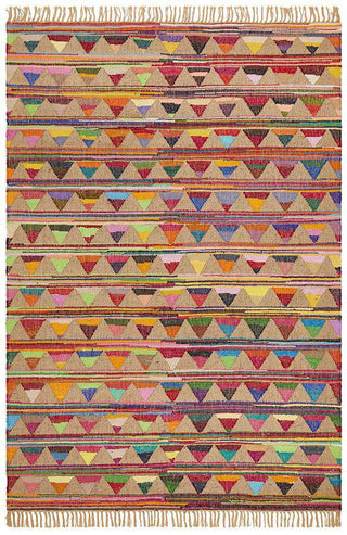 Rug Culture RUGS Cirque Multi Coloured Bunting Jute Rug