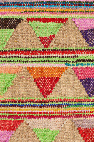 Rug Culture RUGS Cirque Multi Coloured Bunting Jute Rug