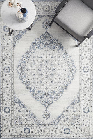 RUG CULTURE RUGS Clara Blue Transitional Rug