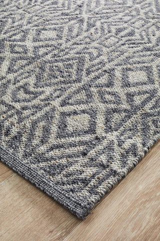 Rug Culture RUGS Cobolt Charcoal Tribal Rug