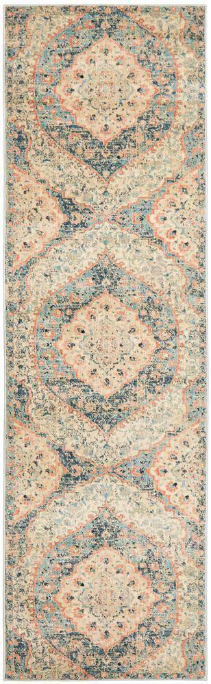 Rug Culture RUGS Dalila Blue Traditional Runner Rug