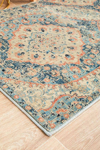 Rug Culture RUGS Dalila Blue Traditional Runner Rug