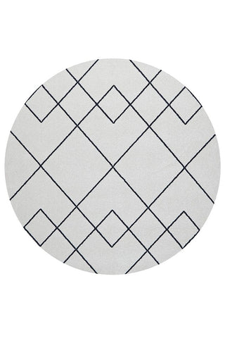 RUG CULTURE RUGS Diego Geometric Round Rug