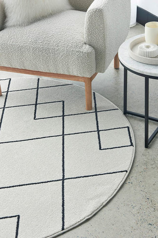 RUG CULTURE RUGS Diego Geometric Round Rug