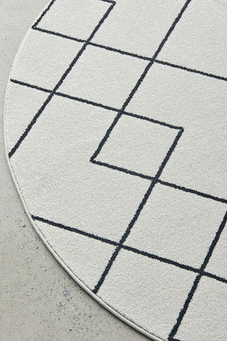 RUG CULTURE RUGS Diego Geometric Round Rug