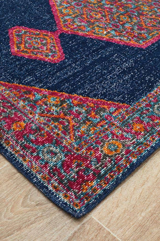 Rug Culture RUGS Edessa Navy Transitonal Runner Rug