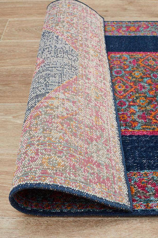 Rug Culture RUGS Edessa Navy Transitonal Runner Rug