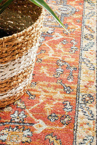 Rug Culture RUGS Elmas Terracotta Tribal Runner