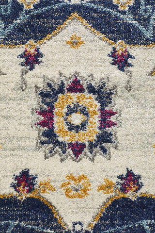 Rug Culture RUGS Erdek Blue Medallion Round Rug