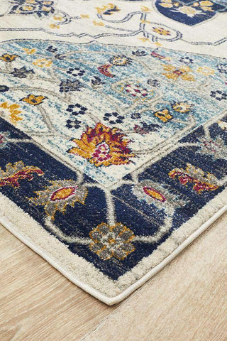 Rug Culture RUGS Erdek Blue Medallion Runner Rug