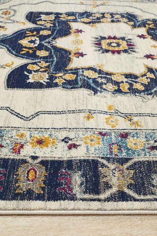 Rug Culture RUGS Erdek Blue Medallion Runner Rug