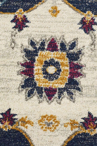 Rug Culture RUGS Erdek Blue Medallion Runner Rug