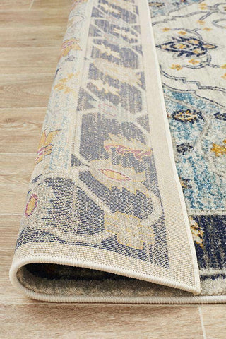 Rug Culture RUGS Erdek Blue Medallion Runner Rug