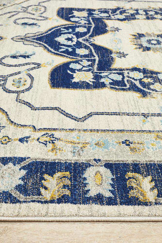 Rug Culture RUGS Erdek Navy Medallion Rug