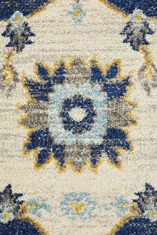 Rug Culture RUGS Erdek Navy Medallion Rug